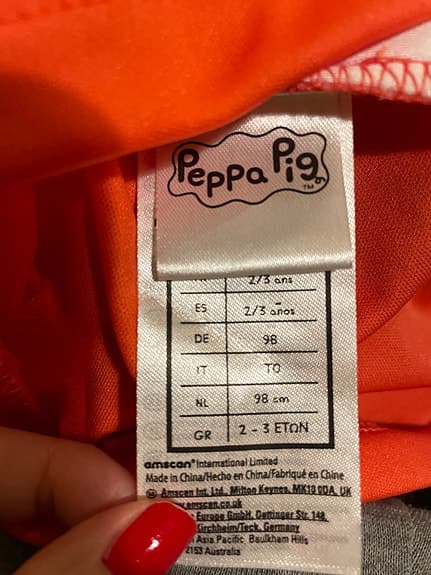 Utklädningskläder Greta gris