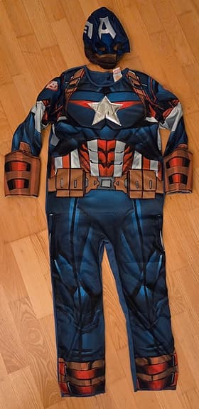 Marvel Captain America utklädningskläder storlek 7-8 år