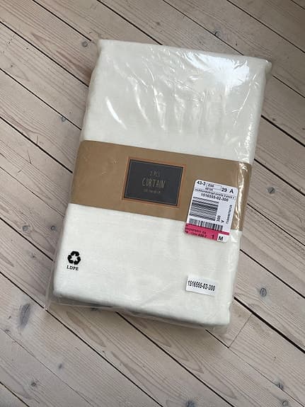 Vita gardiner Ellos Home veckbandslängd Emelie 2-pack