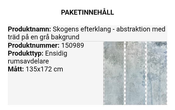 Rumsavdelar / avskiljningsvägg