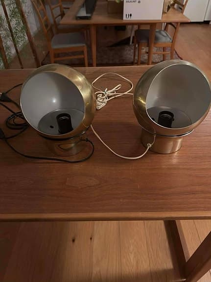 Väggarmaturer/vägglampa HEMI Klot 3, 1970-tal