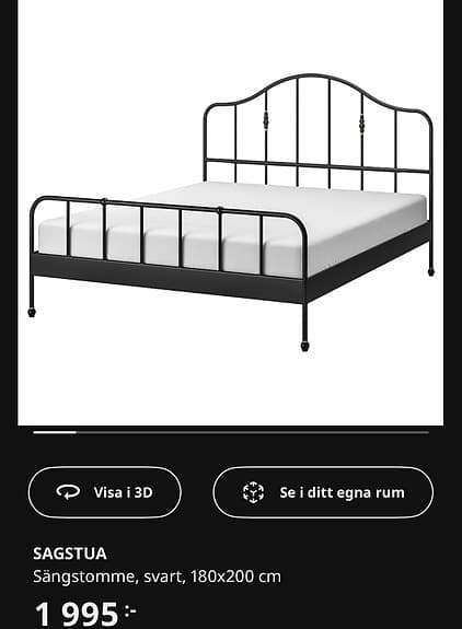 Ny sängstomme säljes – oanvänd
