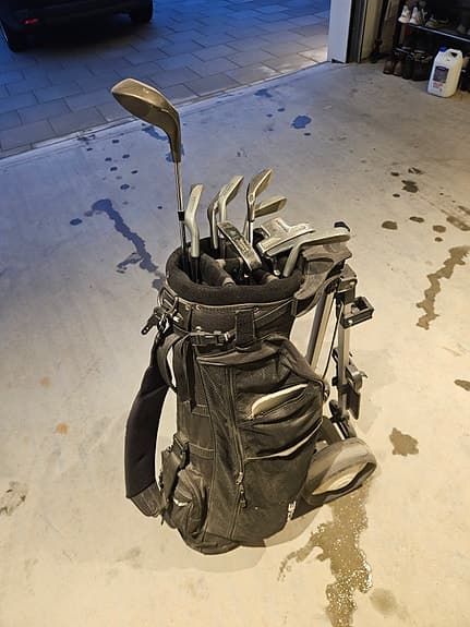 Golfset med vagn