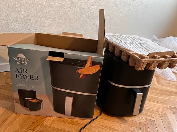 Kitchen Gear Air Fryer 2 liter svart