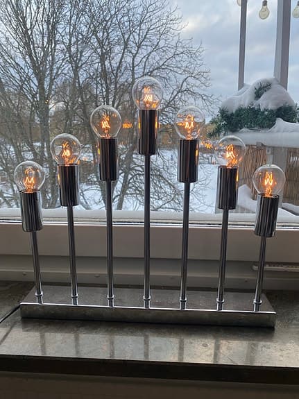 IKEA Norsbo Juldekoration med 7 lampor i metall