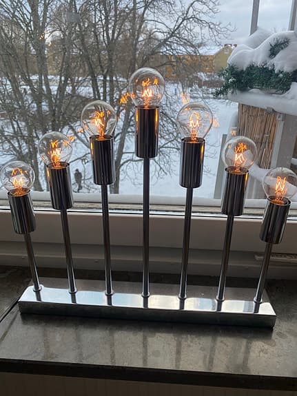 IKEA Norsbo Juldekoration med 7 lampor i metall