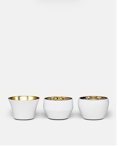 Skultuna 1607 Kin Votives Vit 3 set NY