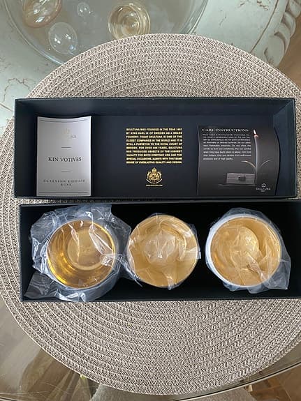 Skultuna 1607 Kin Votives Vit 3 set NY