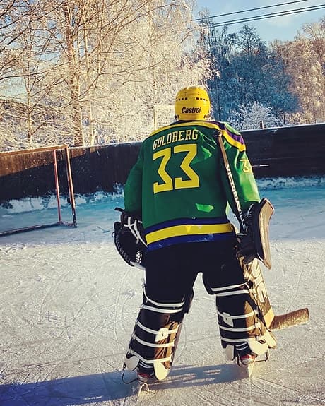 Retro hockeymålvakt