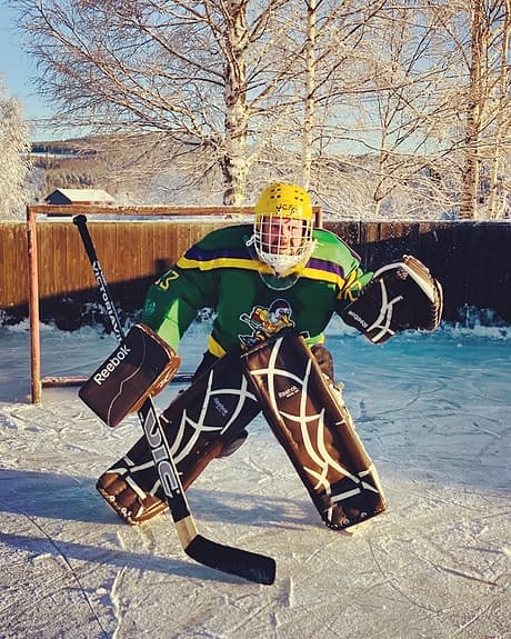 Retro hockeymålvakt