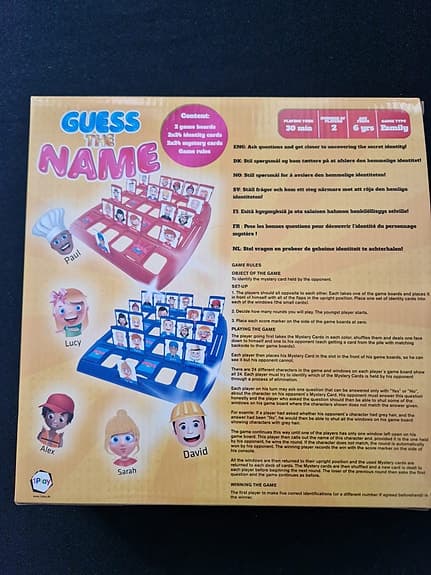 Sällskapsspel Guess the name