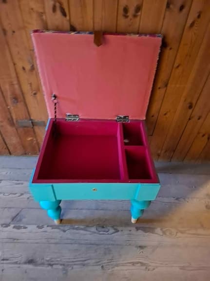 Unik pall med förvaring – färgstark inredningsdetalj