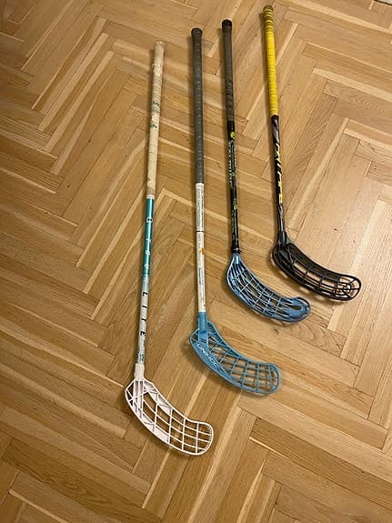 Fat Pipe, Unihoc, 2 Salming Innebandyklubbor - samtliga vänster