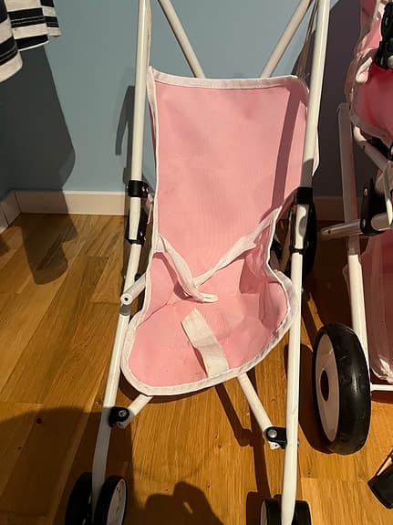 Barnvagn Lekvagn Rosa och Grå