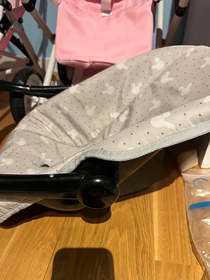 Barnvagn Lekvagn Rosa och Grå