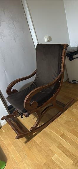 Wooden recliner chair