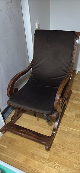 Wooden recliner chair