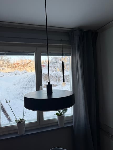 NYMÅNE taklampa - IKEA, svart