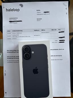Iphone 17 SVART helt ny, oöppnad med kvitto!
