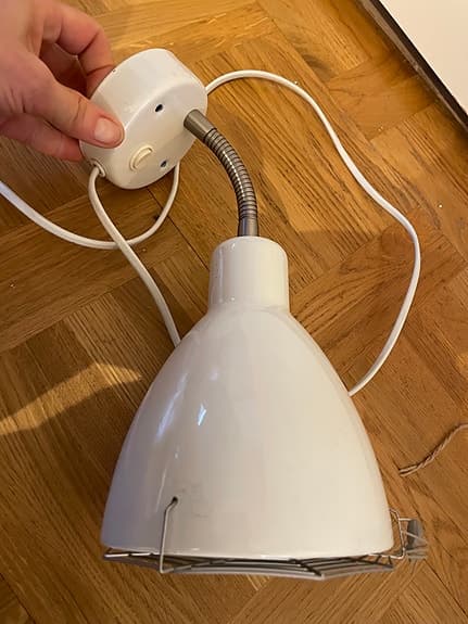 Hector IKEA lampa + IKEA spindellamps