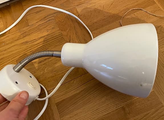 Hector IKEA lampa + IKEA spindellamps