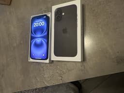 iPhone 16, 128 GB svart