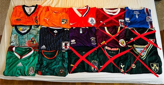 Olika Fotbollströjor, 15st