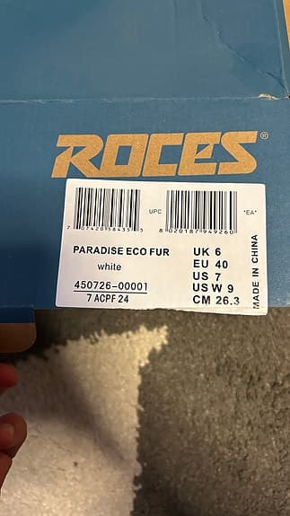 Roces Paradise Eco Fur Skridskor barn storlek 34-36