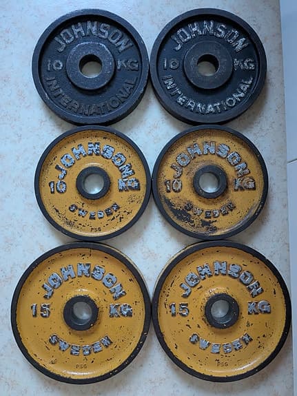 Johnson International Viktplattor  20, 15, 10, 10 kg