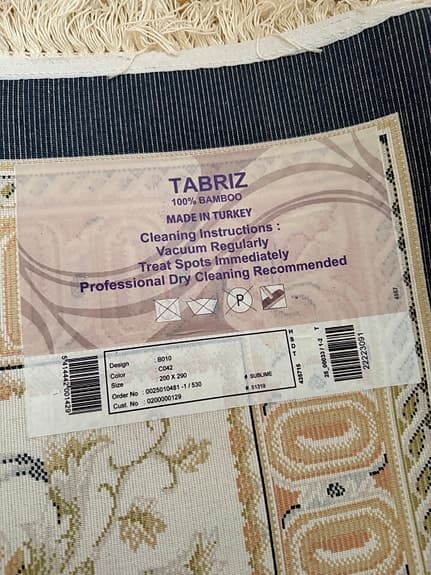 Persiska matta gjort av 100% natur material Bamboo