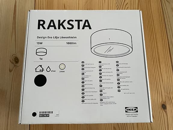 Taklampa IKEA Raksta