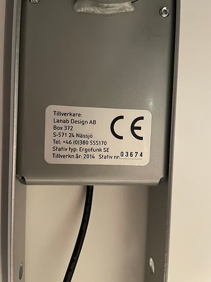 Höj- och sänkbart skrivbord (ur funktion)