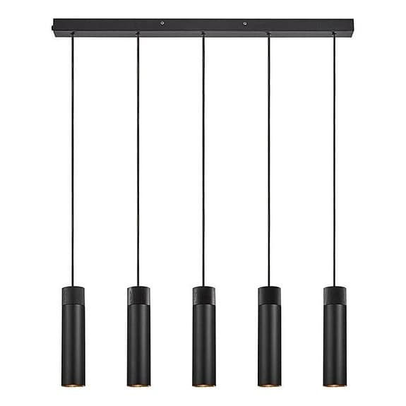 TAKLAMPA NORDLUX TILO 5-SPOT SVART