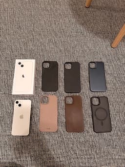 Apple iPhone 13 128 GB vit + skal