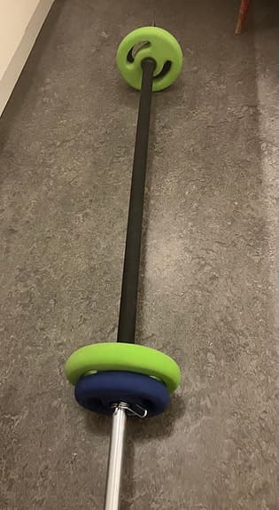Skivstång med viktskivor barbell gymstick