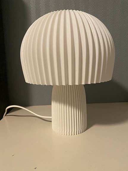 Bordslampa i svampdesign 3D-printad