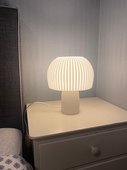 Bordslampa i svampdesign 3D-printad