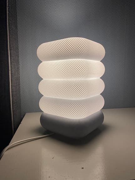 Bordslampa 3D-printad / PLA