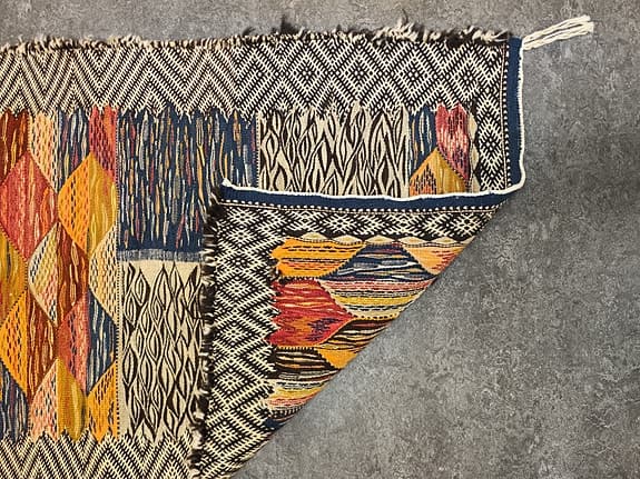 Helt ny äkta unik ekologisk Marockansk Berber ull matta 67×216