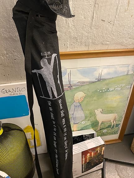 Barnskidor med stavar