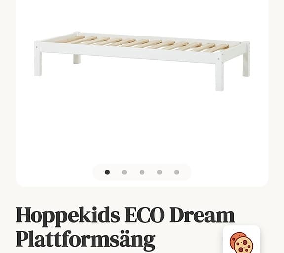 Hoppekids ECO Dream Plattformssäng Juniorsäng