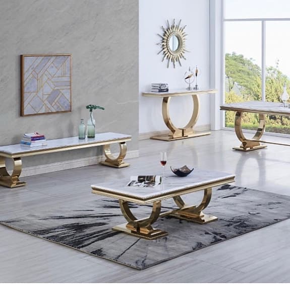 Soffbord & 2 st hörnbord – exklusiv design