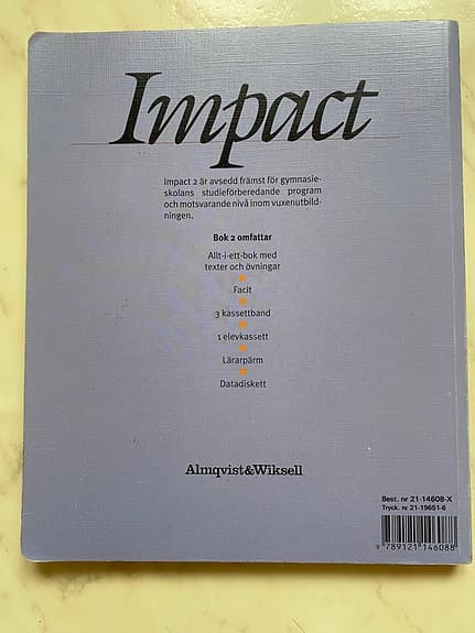 Almqvist & Wiksell Impact 2 Språk - engelska.