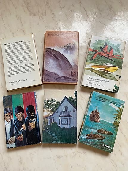 6 st thriller/ deckare böcker
