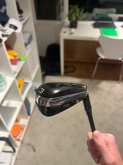 TaylorMade GAPR mid, utility iron, 18grader, KBS Hybrid skaft