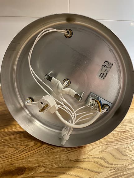 Taklampa i kopparfärg