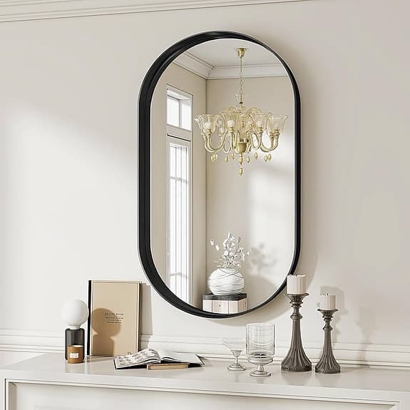 Oval väggspegel 91 x 51cm