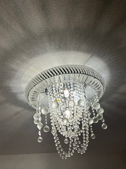 Elegant kristalltaklampa / plafon – 6 ljuskällor