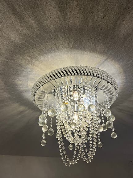 Elegant kristalltaklampa / plafon – 6 ljuskällor