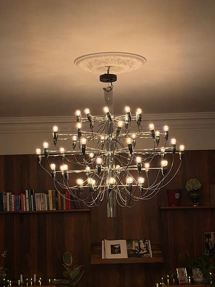 Flos Sarfatti 2097/50 Krom LED dimbar